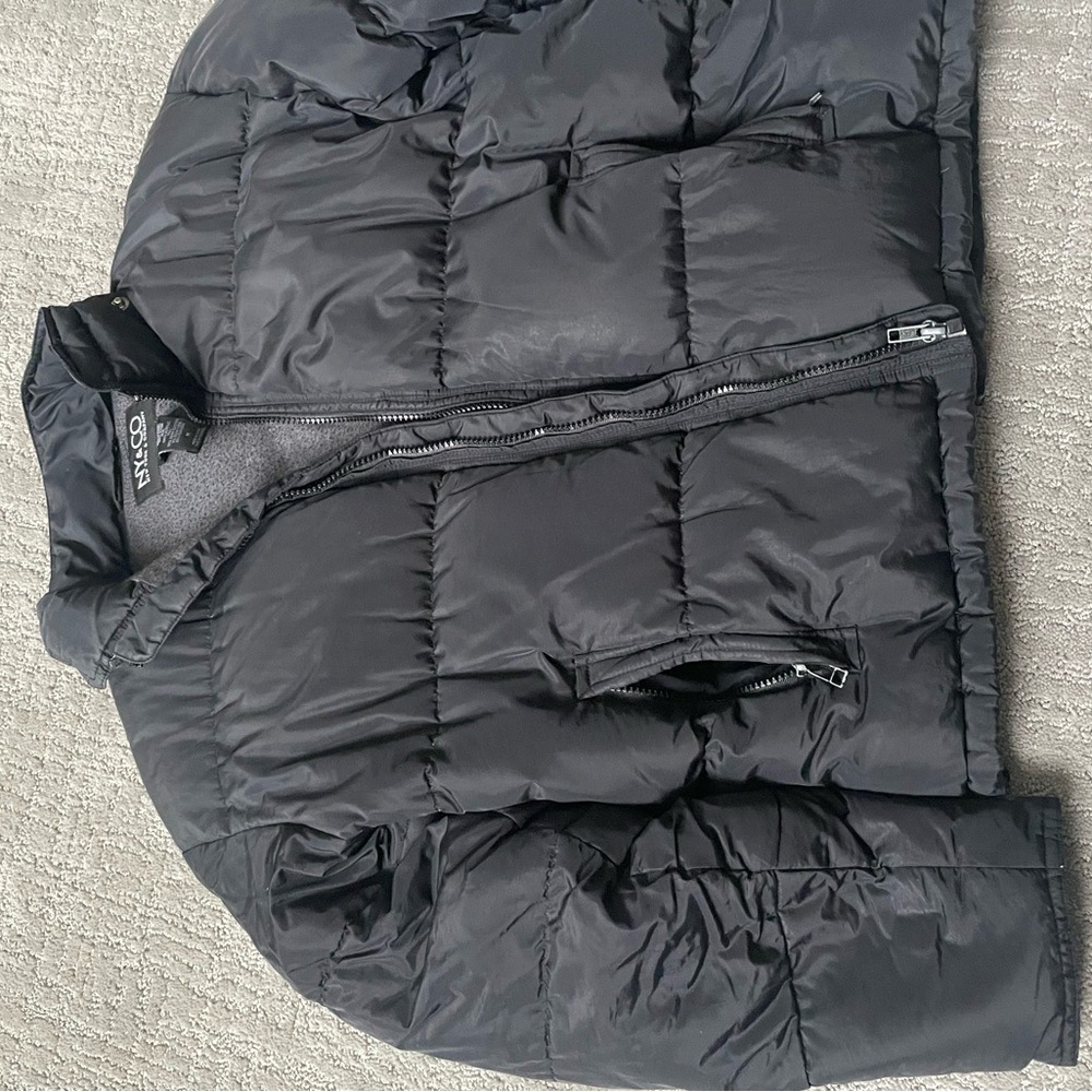 New York and Company Puffer Jacket - Quilted Zip Front